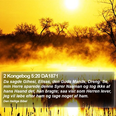 2 Kongebog 5:20 DA1871 Bible Verse Image