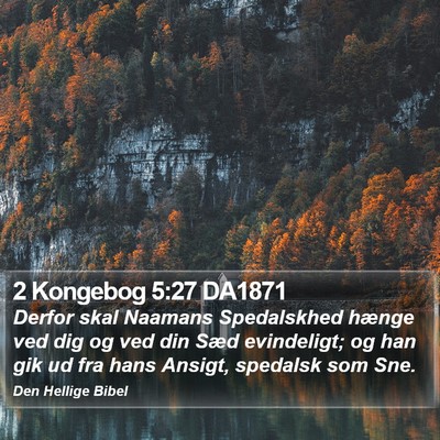 2 Kongebog 5:27 DA1871 Bible Verse Image