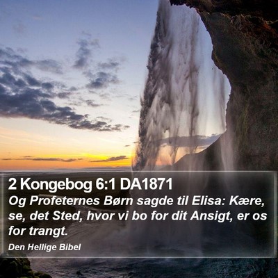 2 Kongebog 6:1 DA1871 Bible Verse Image
