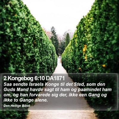 2 Kongebog 6:10 DA1871 Bible Verse Image