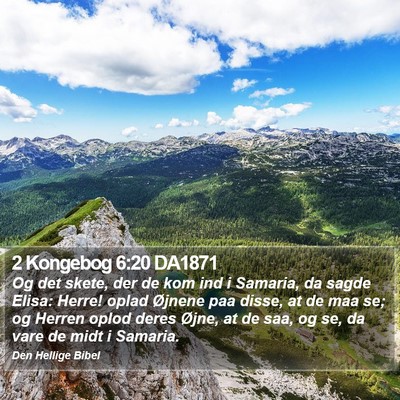 2 Kongebog 6:20 DA1871 Bible Verse Image