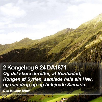 2 Kongebog 6:24 DA1871 Bible Verse Image