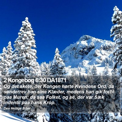 2 Kongebog 6:30 DA1871 Bible Verse Image