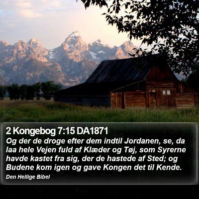 2 Kongebog 7:15 DA1871 Bible Verse Image