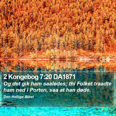 2 Kongebog 7:20 DA1871 Bible Verse Image