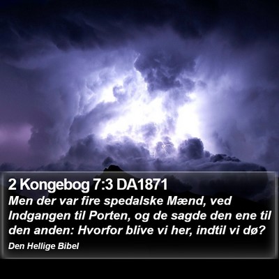 2 Kongebog 7:3 DA1871 Bible Verse Image