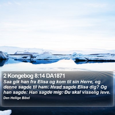 2 Kongebog 8:14 DA1871 Bible Verse Image