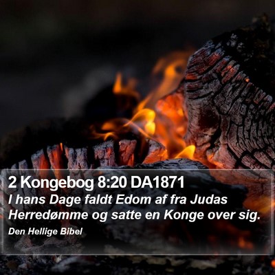 2 Kongebog 8:20 DA1871 Bible Verse Image