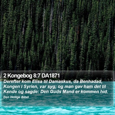 2 Kongebog 8:7 DA1871 Bible Verse Image
