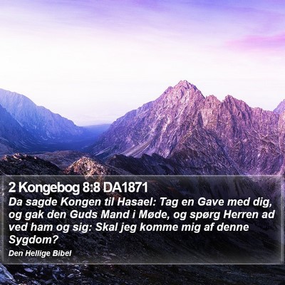 2 Kongebog 8:8 DA1871 Bible Verse Image