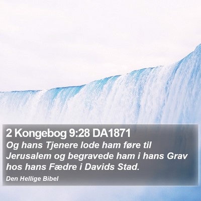 2 Kongebog 9:28 DA1871 Bible Verse Image