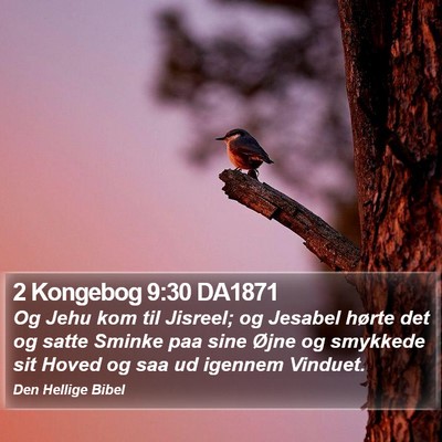 2 Kongebog 9:30 DA1871 Bible Verse Image