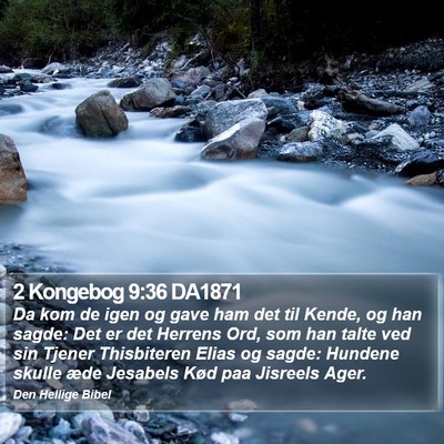 2 Kongebog 9:36 DA1871 Bible Verse Image