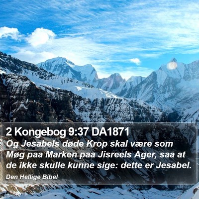 2 Kongebog 9:37 DA1871 Bible Verse Image