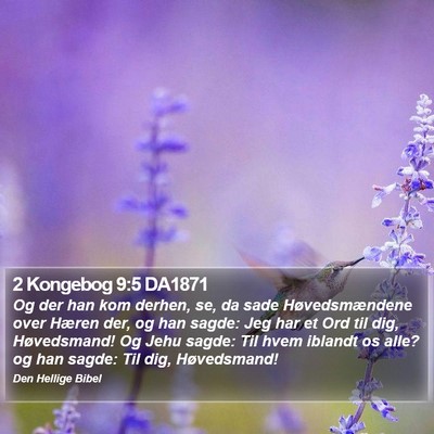 2 Kongebog 9:5 DA1871 Bible Verse Image
