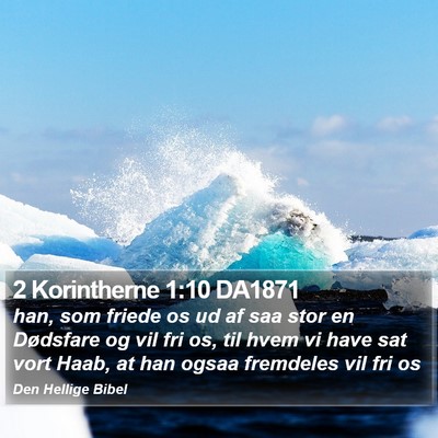 2 Korintherne 1:10 DA1871 Bible Verse Image