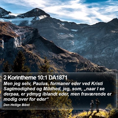2 Korintherne 10:1 DA1871 Bible Verse Image