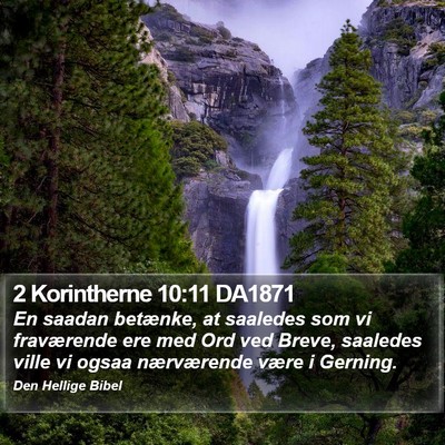 2 Korintherne 10:11 DA1871 Bible Verse Image