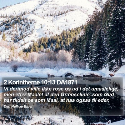2 Korintherne 10:13 DA1871 Bible Verse Image