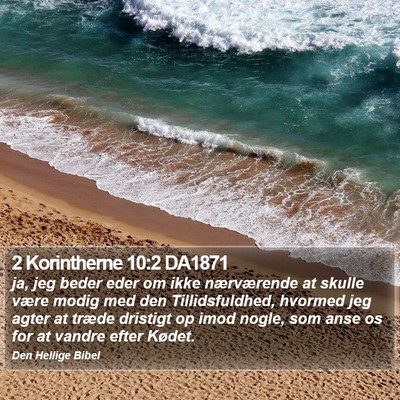 2 Korintherne 10:2 DA1871 Bible Verse Image