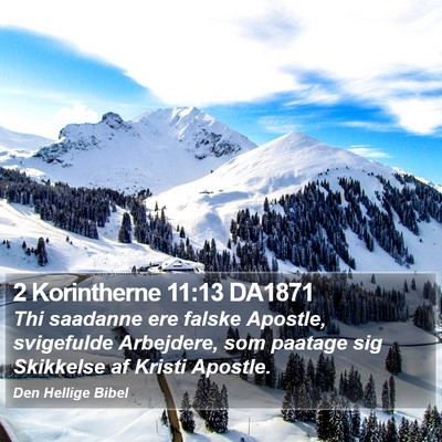 2 Korintherne 11:13 DA1871 Bible Verse Image