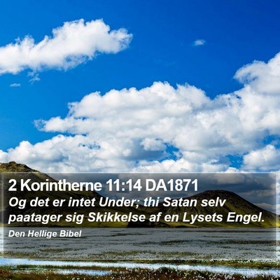 2 Korintherne 11:14 DA1871 Bible Verse Image