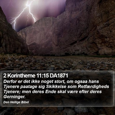 2 Korintherne 11:15 DA1871 Bible Verse Image