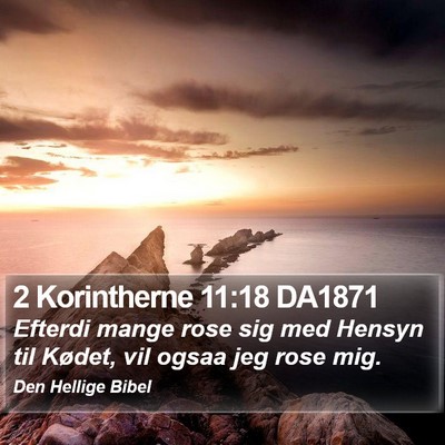 2 Korintherne 11:18 DA1871 Bible Verse Image
