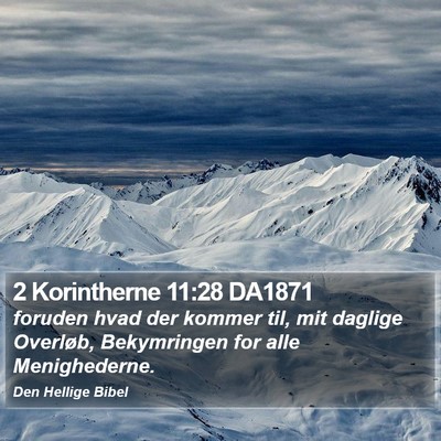 2 Korintherne 11:28 DA1871 Bible Verse Image