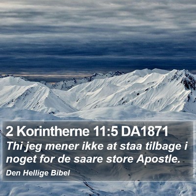 2 Korintherne 11:5 DA1871 Bible Verse Image