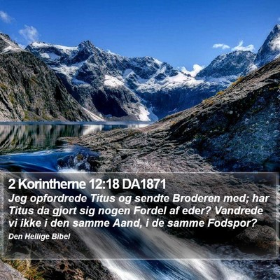 2 Korintherne 12:18 DA1871 Bible Verse Image