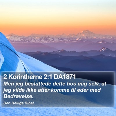 2 Korintherne 2:1 DA1871 Bible Verse Image