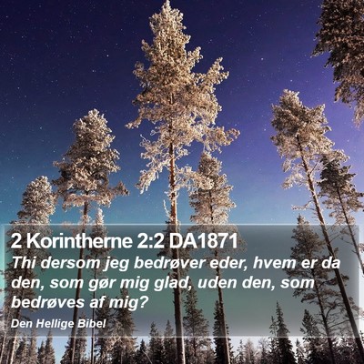 2 Korintherne 2:2 DA1871 Bible Verse Image