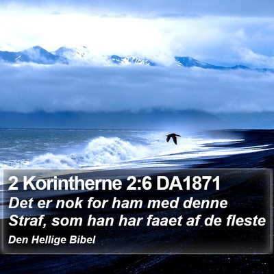 2 Korintherne 2:6 DA1871 Bible Verse Image