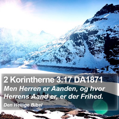 2 Korintherne 3:17 DA1871 Bible Verse Image
