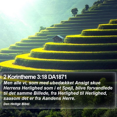 2 Korintherne 3:18 DA1871 Bible Verse Image