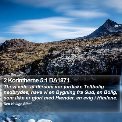 2 Korintherne 5:1 DA1871 Bible Verse Image