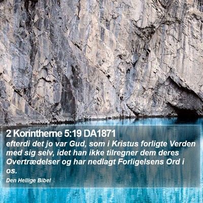 2 Korintherne 5:19 DA1871 Bible Verse Image