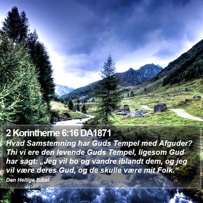 2 Korintherne 6:16 DA1871 Bible Verse Image