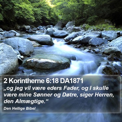 2 Korintherne 6:18 DA1871 Bible Verse Image