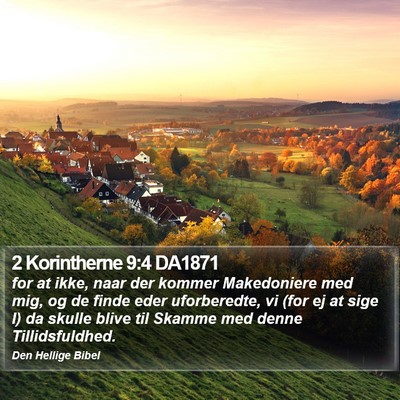 2 Korintherne 9:4 DA1871 Bible Verse Image