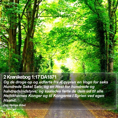 2 Krønikebog 1:17 DA1871 Bible Verse Image