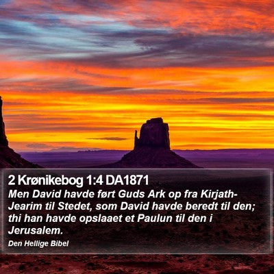 2 Krønikebog 1:4 DA1871 Bible Verse Image