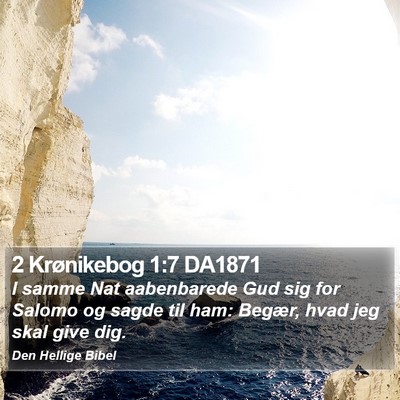 2 Krønikebog 1:7 DA1871 Bible Verse Image