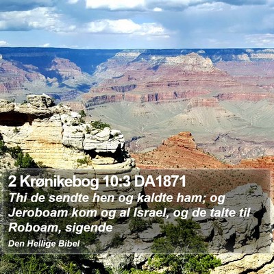 2 Krønikebog 10:3 DA1871 Bible Verse Image