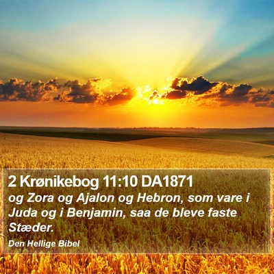 2 Krønikebog 11:10 DA1871 Bible Verse Image