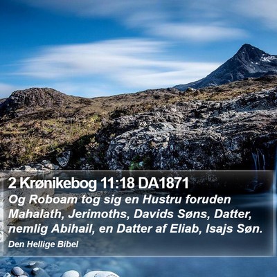 2 Krønikebog 11:18 DA1871 Bible Verse Image