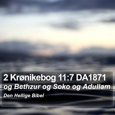 2 Krønikebog 11:7 DA1871 Bible Verse Image