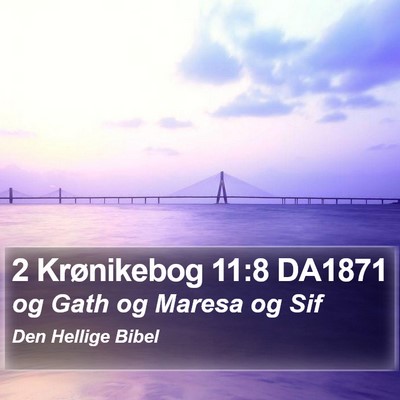 2 Krønikebog 11:8 DA1871 Bible Verse Image