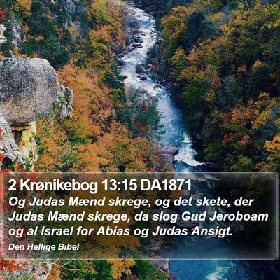 2 Krønikebog 13:15 DA1871 Bible Verse Image